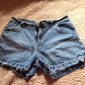 Old Navy Jean shorts with frayed bottoms